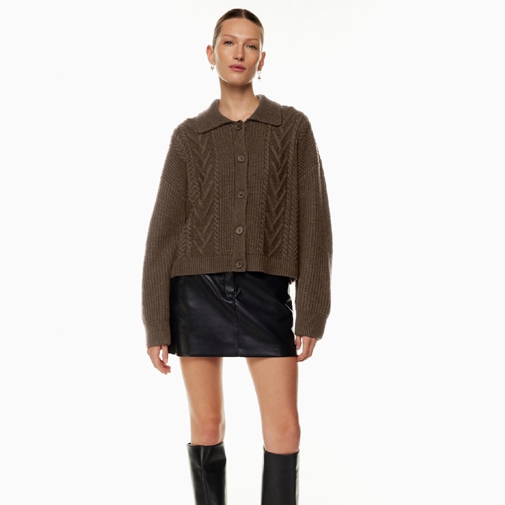 Babaton Emporia Cable Knit Cardigan